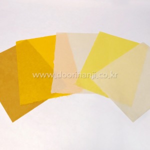 조각색한지(1)-노란색계열